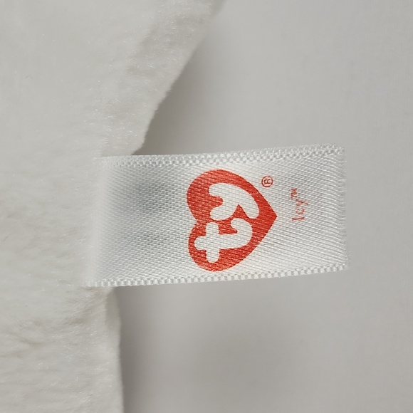 Vintage Ty Beanie Boo 'Icy' the White Seal (12 inch) Glitter Eye Version - Picture 9 of 16